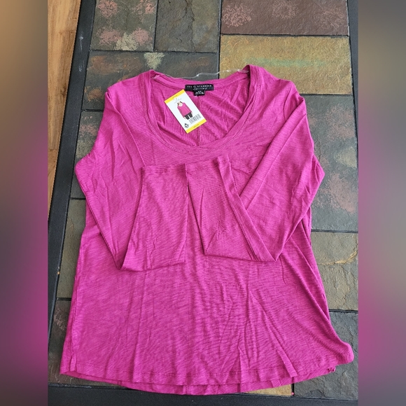 Social Standard by Sanctuary Dylan Scoop Tee, Maternity Top, Magenta Rose, M,NWT - Picture 10 of 11